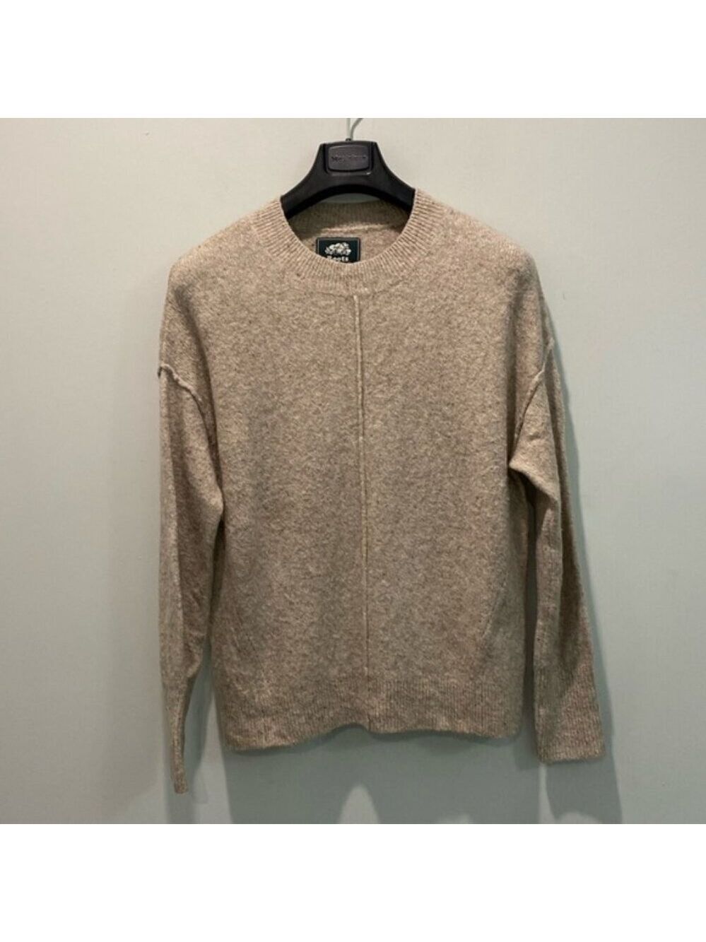 Roots Wool Sweater Oversized Jumper preppy Quiet Luxury - Picture 3 of 13